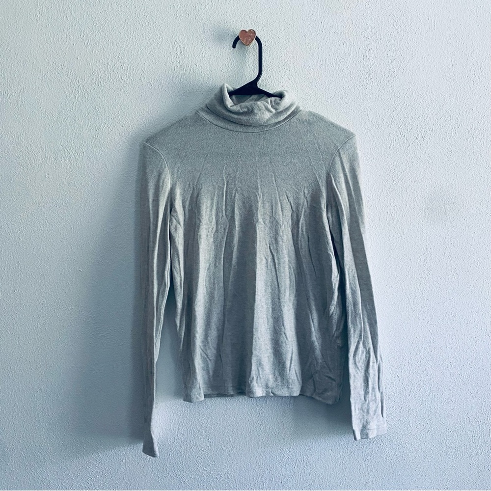Zara Light Gray Turtleneck Sweater